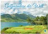 Buchcover Golfparadiese der Welt (Tischkalender 2025 DIN A5 quer), CALVENDO Monatskalender