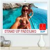 Buchcover Stand up paddling - SUP (hochwertiger Premium Wandkalender 2025 DIN A2 quer), Kunstdruck in Hochglanz