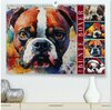 Buchcover Bunte Boxer (hochwertiger Premium Wandkalender 2025 DIN A2 quer), Kunstdruck in Hochglanz