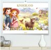 Buchcover KINDERLAND (hochwertiger Premium Wandkalender 2025 DIN A2 quer), Kunstdruck in Hochglanz