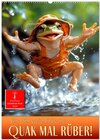 Buchcover Quak mal rüber - ein Jahr voller Frösche (Wandkalender 2026 DIN A2 hoch), CALVENDO Monatskalender