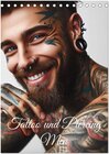 Buchcover Tattoo und Piercing Men (Tischkalender 2026 DIN A5 hoch), CALVENDO Monatskalender
