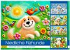 Buchcover Niedliche Filzhunde - Liebevolle Ideen aus Filz und Wolle (Wandkalender 2026 DIN A2 quer), CALVENDO Monatskalender