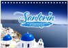 Buchcover SANTORIN – Die atemberaubende Schönheit der magischen Insel (Tischkalender 2026 DIN A5 quer), CALVENDO Monatskalender