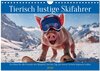 Buchcover Tierisch lustige Skifahrer (Wandkalender 2026 DIN A4 quer), CALVENDO Monatskalender