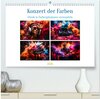 Buchcover Konzert der Farben (hochwertiger Premium Wandkalender 2026 DIN A2 quer), Kunstdruck in Hochglanz