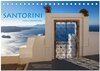 Buchcover Santorini Fira & Firostefani (Tischkalender 2026 DIN A5 quer), CALVENDO Monatskalender