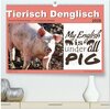 Buchcover Tierisch Denglisch (hochwertiger Premium Wandkalender 2026 DIN A2 quer), Kunstdruck in Hochglanz