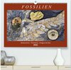 Buchcover Fossilien - Ammoniten, Trilobiten, Erdgeschichte (hochwertiger Premium Wandkalender 2026 DIN A2 quer), Kunstdruck in Hoc