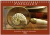 Buchcover Fossilien - Versteinerte Relikte der Erdzeitalter (Tischkalender 2026 DIN A5 quer), CALVENDO Monatskalender