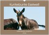 Buchcover Kunterbunte Eselwelt - Liebenswerte Langohren (Wandkalender 2026 DIN A3 quer), CALVENDO Monatskalender