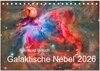Buchcover Galaktische Nebel (Tischkalender 2026 DIN A5 quer), CALVENDO Monatskalender