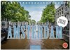 Buchcover Amsterdam - Wasserstraßen und Grachten (Tischkalender 2026 DIN A5 quer), CALVENDO Monatskalender