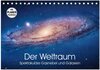 Buchcover Der Weltraum. Spektakuläre Gasnebel und Galaxien (Tischkalender 2026 DIN A5 quer), CALVENDO Monatskalender