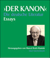 Buchcover Der Kanon. Die deutsche Literatur. Essays