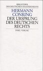 Buchcover Bibliothek des deutschen Staatsdenkens