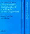 Buchcover Geschichte der deutschen Lyrik von Goethe bis zur Gegenwart. Ein Grundriss in Interpretationen