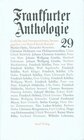 Buchcover Frankfurter Anthologie. Gedichte und Interpretationen