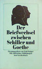 Buchcover Der Briefwechsel zwischen Schiller und Goethe