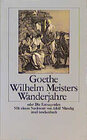 Buchcover Wilhelm Meisters Wanderjahre oder die Entsagenden