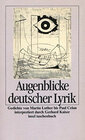 Buchcover Augenblicke deutscher Lyrik