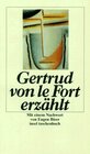 Buchcover Gertrud von le Fort erzählt