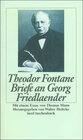 Buchcover Briefe an Georg Friedlaender