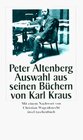 Buchcover Peter Altenberg