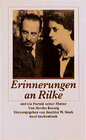 Buchcover Erinnerungen an Rainer Maria Rilke. Rilkes Mutter