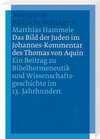 Buchcover Das Bild der Juden im Johannes-Kommentar des Thomas von Aquin