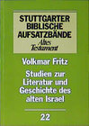 Buchcover Studien zur Literatur und Geschichte des alten Israel