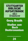 Buchcover Studien zum Buch Deuteronomium