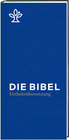 Buchcover Die Bibel. Taschenausgabe blau mit Reißverschluss.