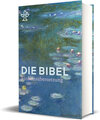 Buchcover Die Bibel mit Umschlagmotiv Seerosen von Claude Monet. Großdruck. Mit Familienchronik.