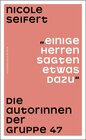 Buchcover "Einige Herren sagten etwas dazu"