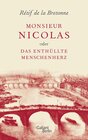 Buchcover Monsieur Nicolas oder Das enthüllte Menschenherz