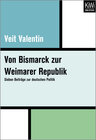 Buchcover Von Bismarck zur Weimarer Republik