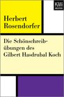 Buchcover Die Schönschreibübungen des Gilbert Hasdrubal Koch