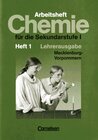 Buchcover Chemie für die Sekundarstufe I - Mecklenburg-Vorpommern / 8. Schuljahr - Arbeitsheft 1