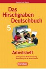 Buchcover Das Hirschgraben Deutschbuch - Mittelschule Bayern / 5. Jahrgangsstufe - Arbeitsheft mit Lösungen