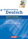 Buchcover Abschlussprüfung Deutsch - Deutschbuch - Realschule Baden-Württemberg - 10. Schuljahr