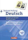 Buchcover Abschlussprüfung Deutsch - Deutschbuch - Grundausgabe/Gymnasium -... / 10. Schuljahr - Zentrale Prüfung 2010 - Mittlerer