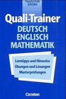 Buchcover Quali-Trainer Deutsch/Englisch/Mathematik