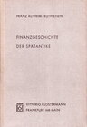 Buchcover Finanzgeschichte der Spätantike