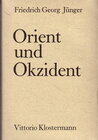 Buchcover Orient und Okzident