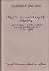 Buchcover Deutsch-französische Gespräche 1920-1950