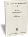 Buchcover Wege zur Arbeitsrechtsgeschichte