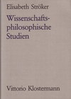 Buchcover Wissenschaftsphilosophische Studien