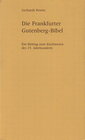 Buchcover Die Frankfurter Gutenberg-Bibel