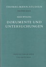 Buchcover Dokumente und Untersuchungen